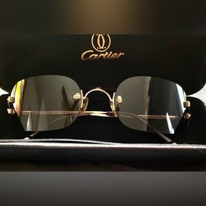 Cartier Women's Gold Frame Sunglasses